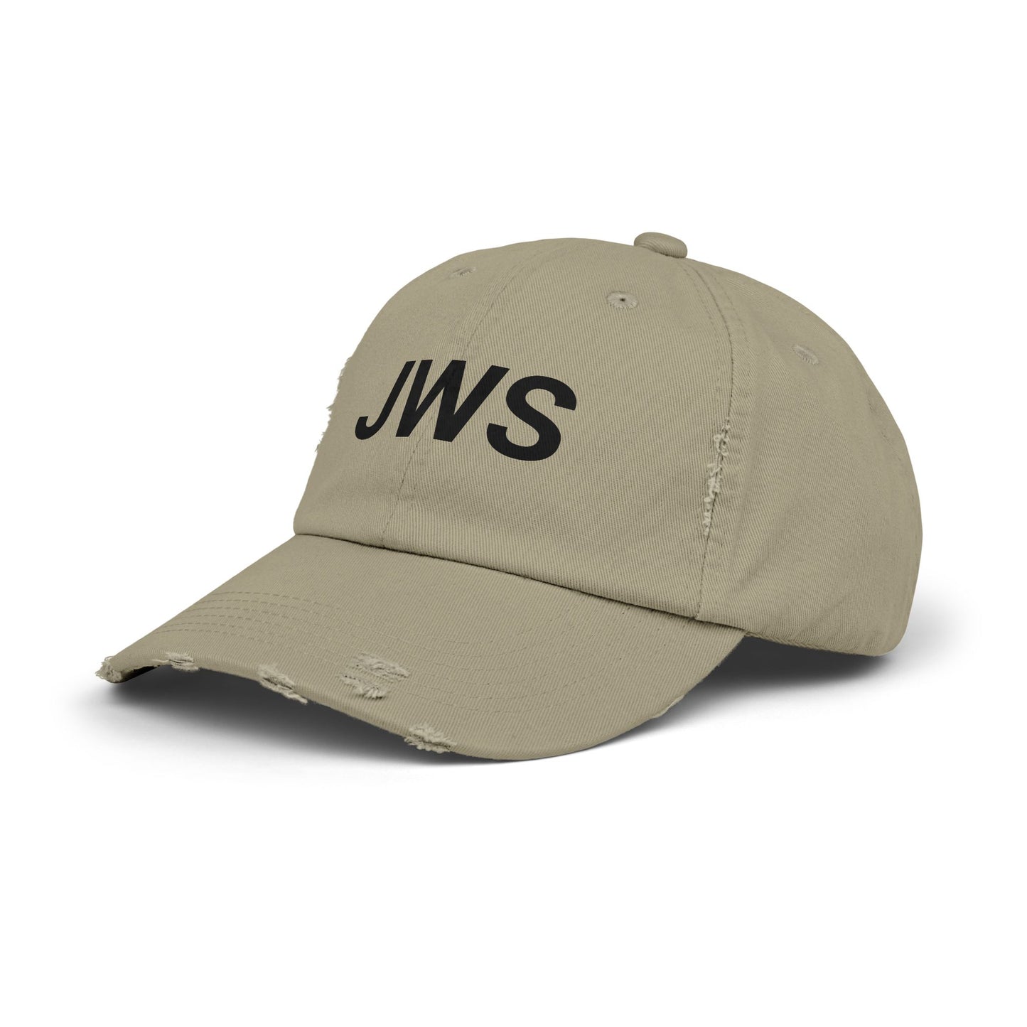 Personalized Unisex Distressed Cap - Customized JWS Hat for Casual Style