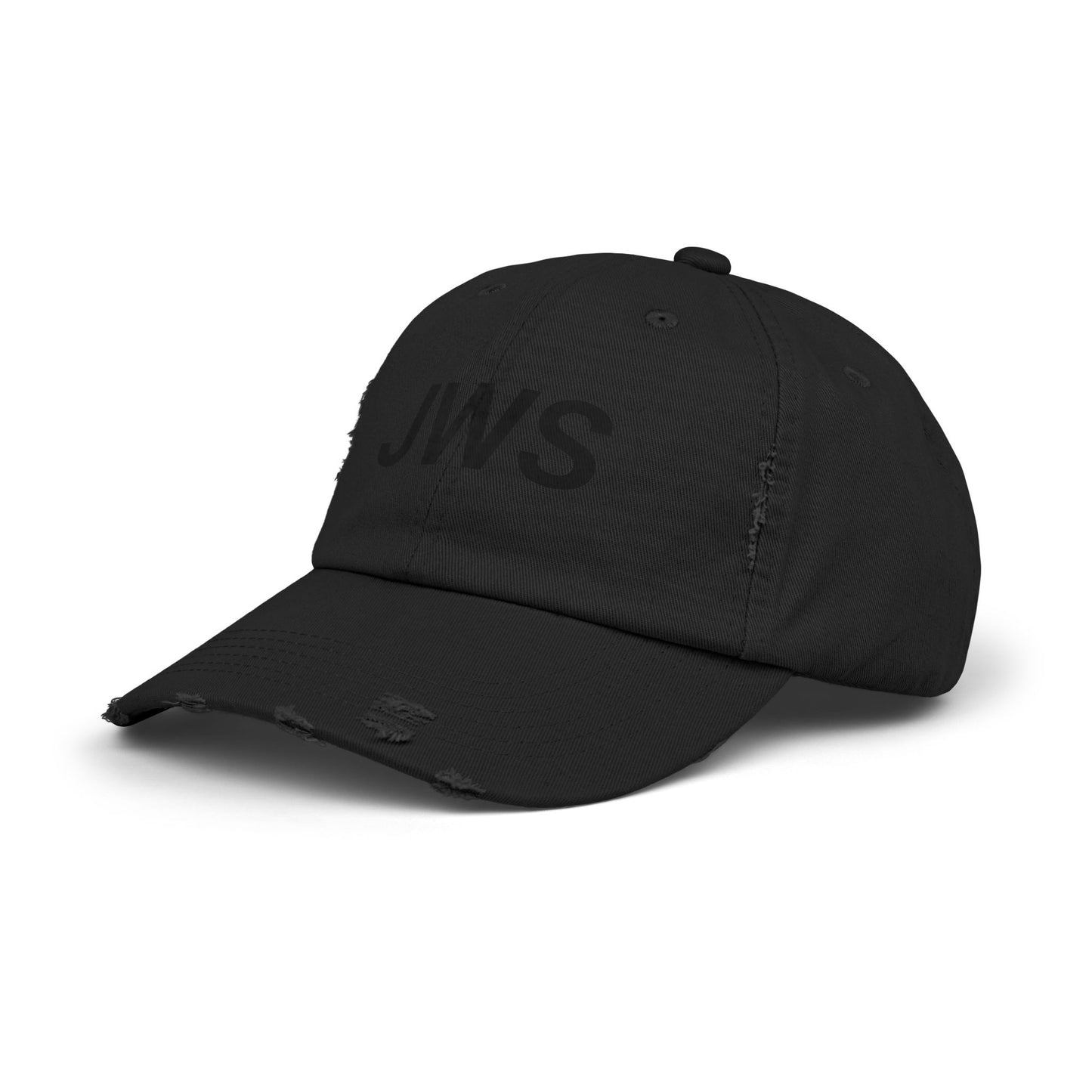 Personalized Unisex Distressed Cap - Customized JWS Hat for Casual Style