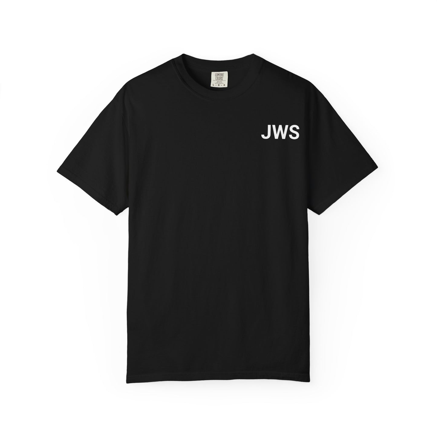 Stylish Unisex Garment-Dyed T-Shirt with JWS Print - Casual Everyday Wear