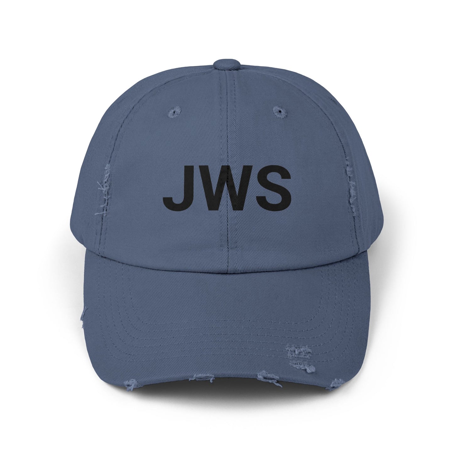 Personalized Unisex Distressed Cap - Customized JWS Hat for Casual Style
