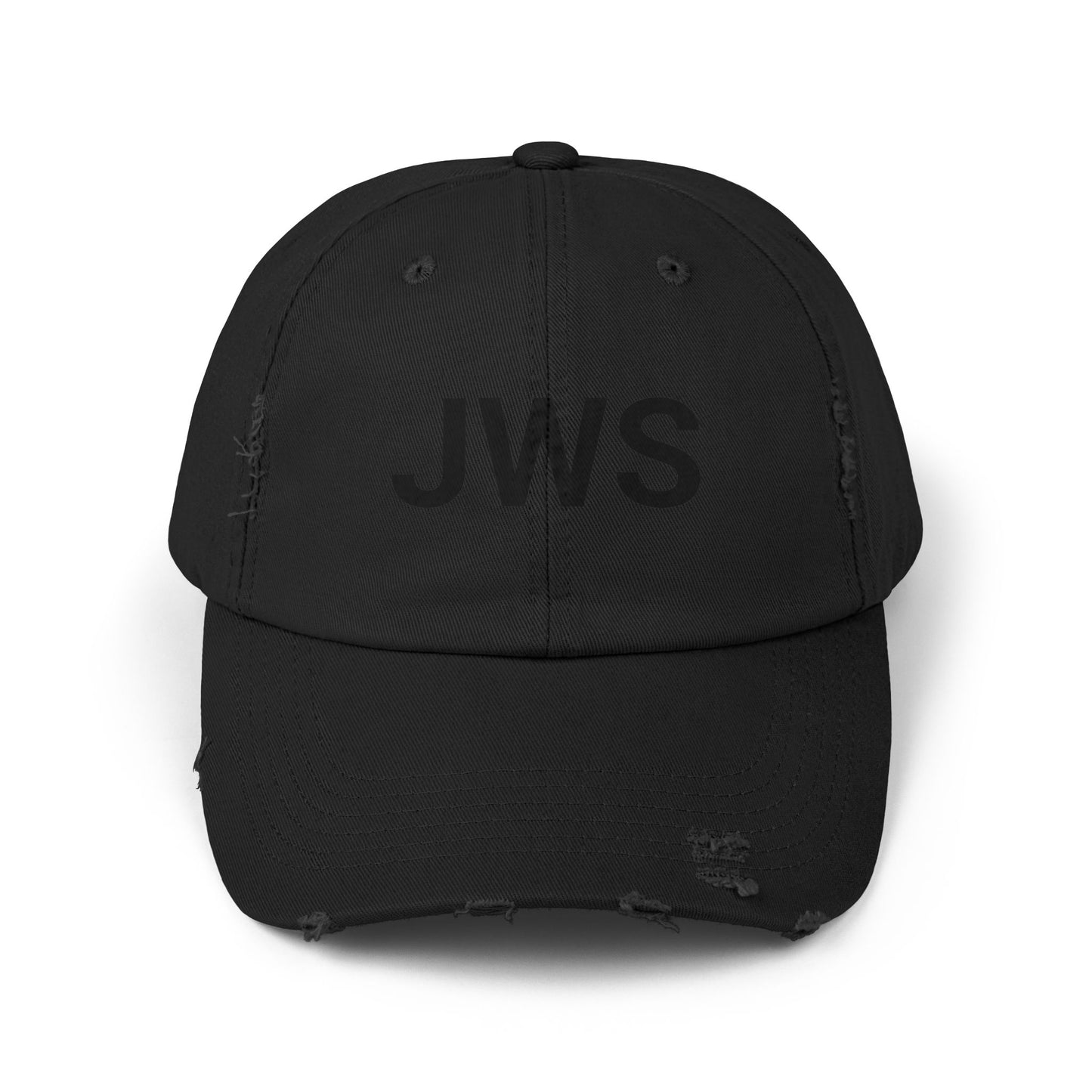 Personalized Unisex Distressed Cap - Customized JWS Hat for Casual Style
