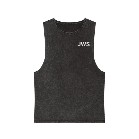 Motivational Stonewash Tank Top for Fitness Enthusiasts - Unisex Gym Wear