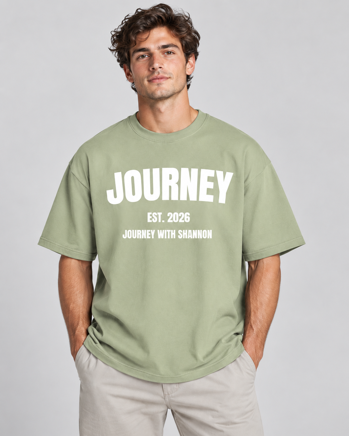 JOURNEY Heavy Oversized Tee | Dark