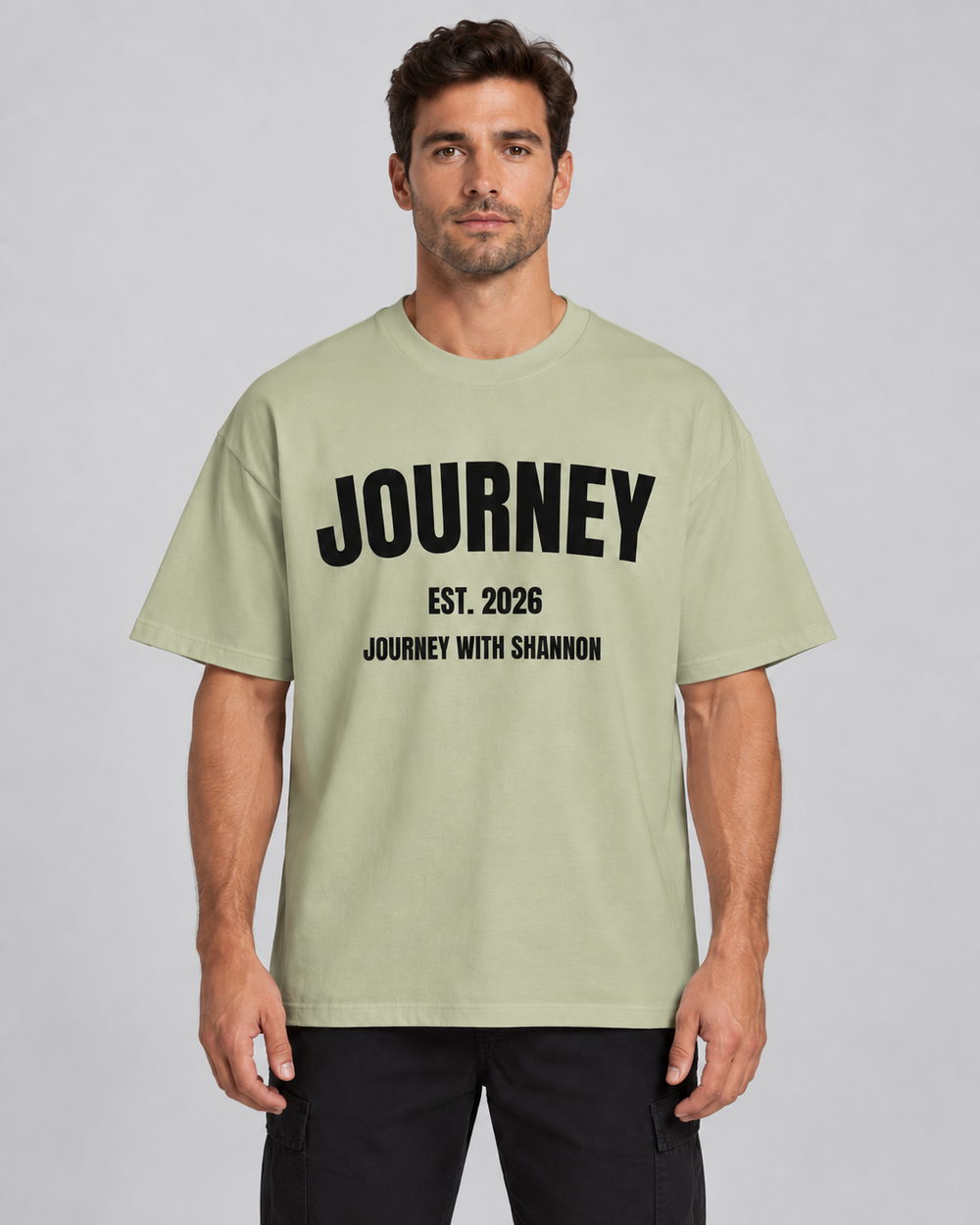 JOURNEY Heavy Oversized Tee | Light — Pistachio
