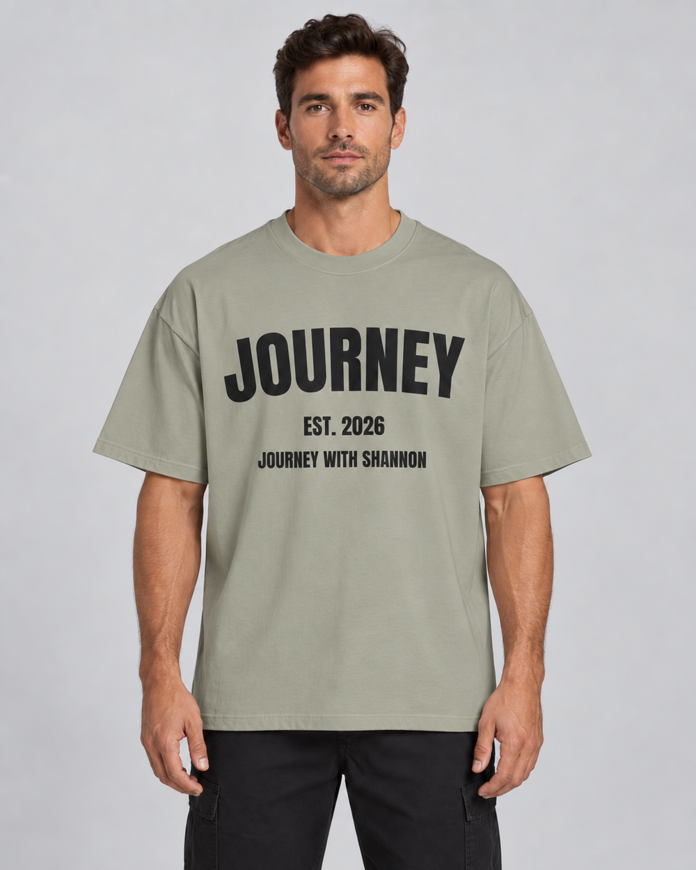 JOURNEY Heavy Oversized Tee | Light — Cypress
