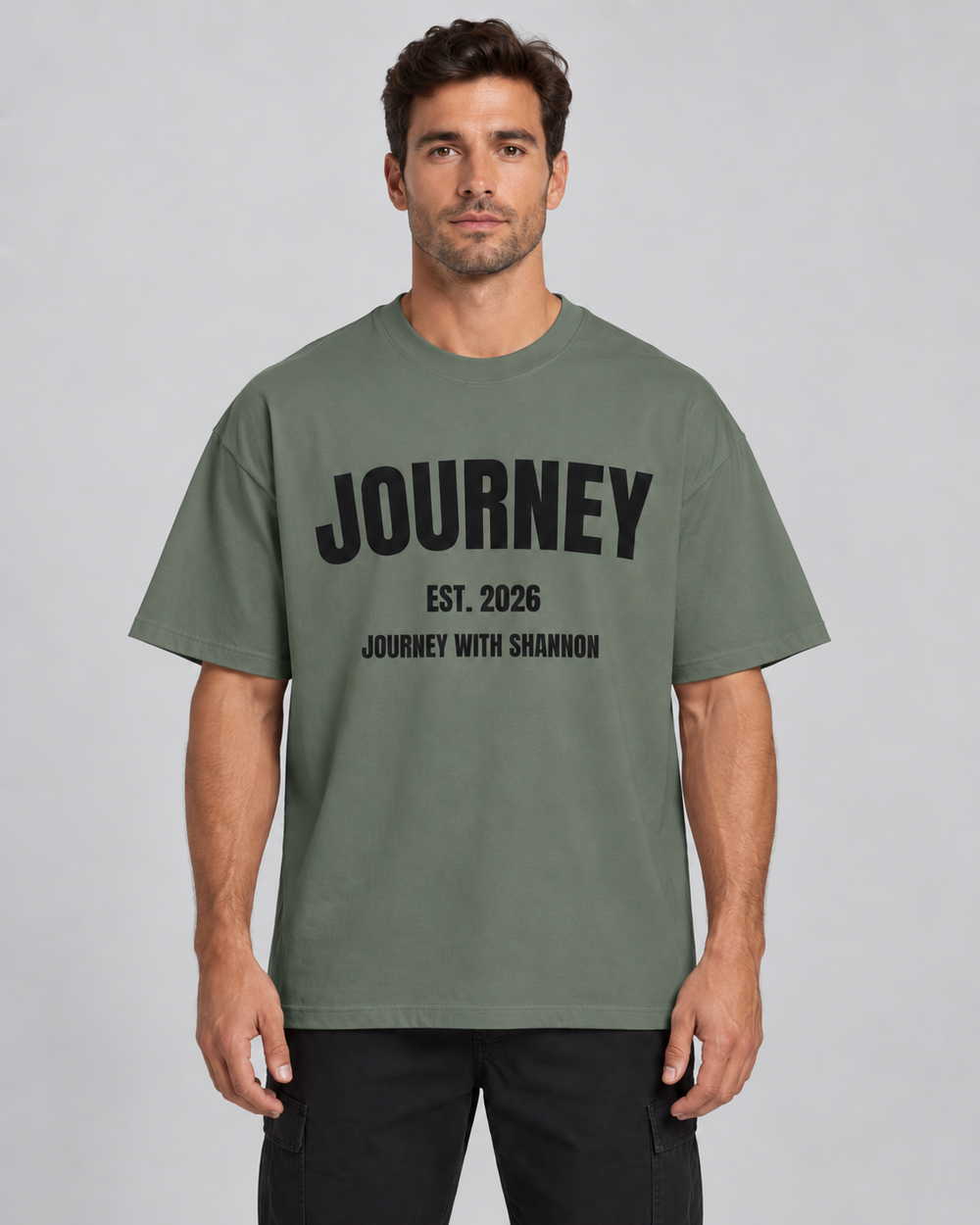 JOURNEY Heavy Oversized Tee | Light — Eucalyptus