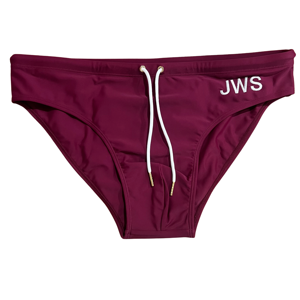 Swim Briefs — Burgundy