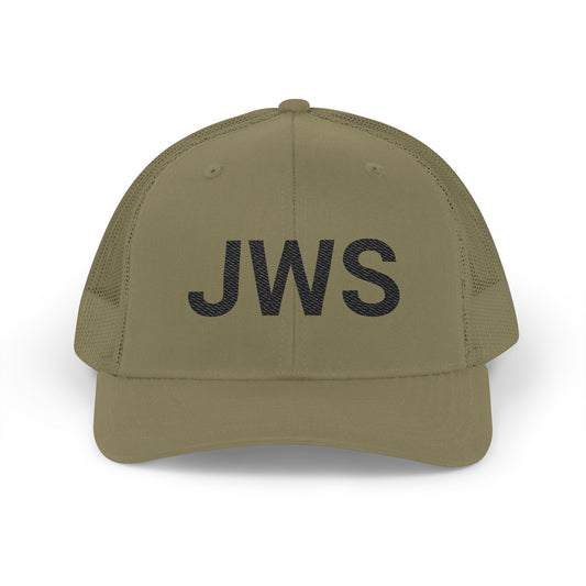 JWS Embroidered Snapback Trucker Cap