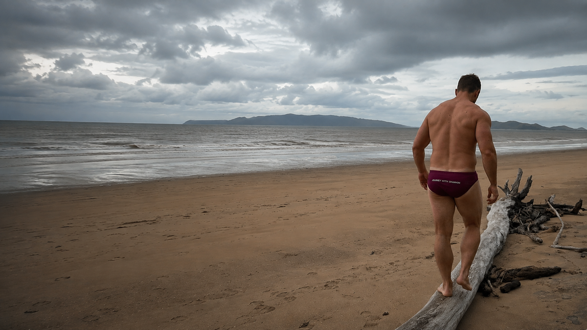 Journey With Shannon swimwear on the beach